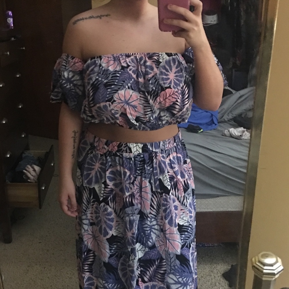 Charlotte Russe two piece maxi dress